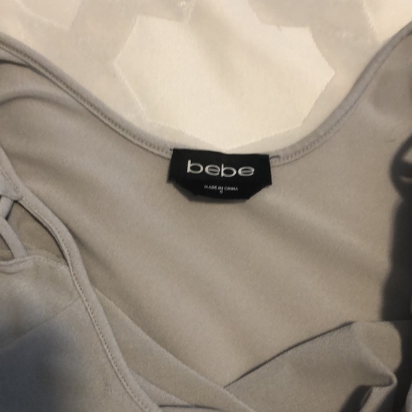 Bebe. Womens silver top size small - Picture 3 of 3